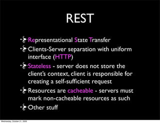 CouchDB
Document Oriented Database
 JSON documents
 