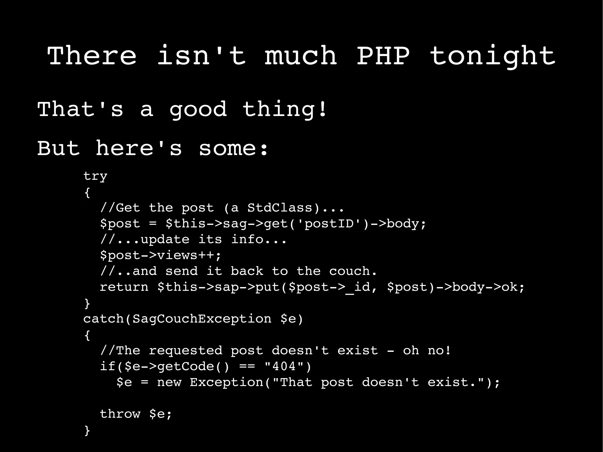 Happy Birthday! CouchDB turned 1.0 last week! 