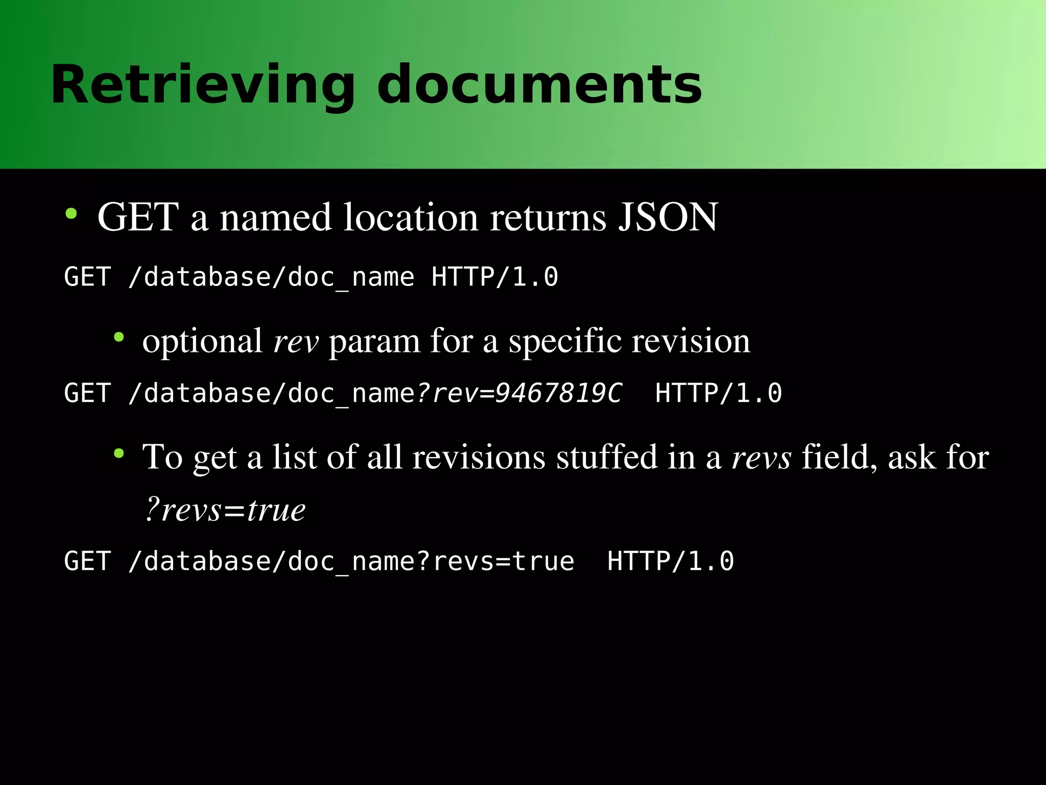 CouchDB is sacrilege... mmm, delicious sacrilege
