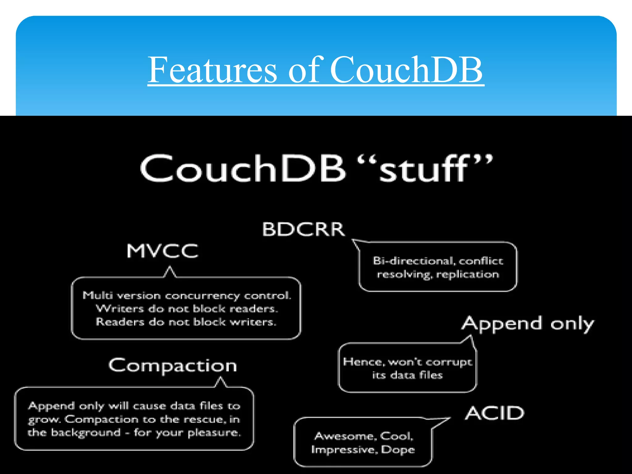 Features of CouchDB
 