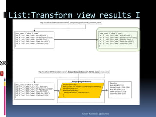 List:Transform view results I




                Oliver Kurowski, @okurow
 