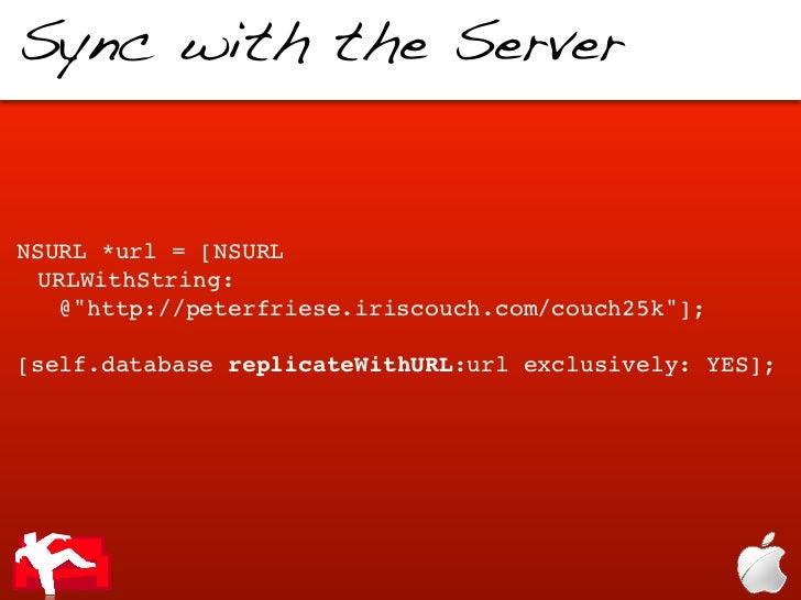 Sync With The Servernsurl Url