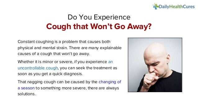 What To Do When Cough Won T Go Away – MICNK