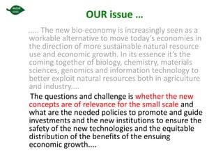 Could ciat  be(come)  the latin-american convening centre on the knowledge based bio-economy?