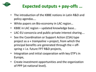 Could ciat  be(come)  the latin-american convening centre on the knowledge based bio-economy?