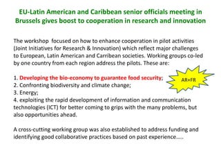 Could ciat  be(come)  the latin-american convening centre on the knowledge based bio-economy?