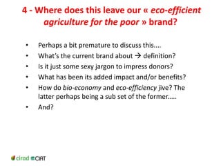 Could ciat  be(come)  the latin-american convening centre on the knowledge based bio-economy?