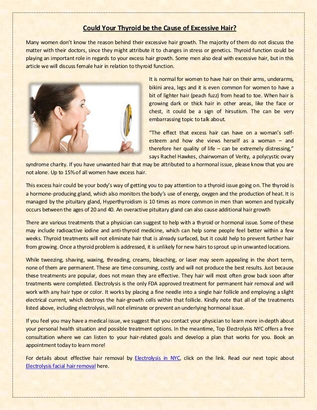 Could Your Thyroid Be The Cause Of Excessive Hair