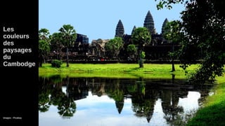 Les
couleurs
des
paysages
du
Cambodge
Images : Pixabay
 