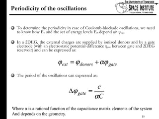 Coulomb Blockade Oscillations | PPT