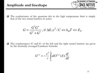 Coulomb Blockade Oscillations | PPT