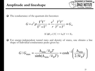 Coulomb Blockade Oscillations | PPT