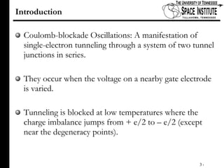 Coulomb Blockade Oscillations | PPT