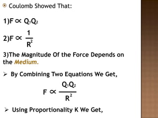 COULOMB'S LAW | PPTX