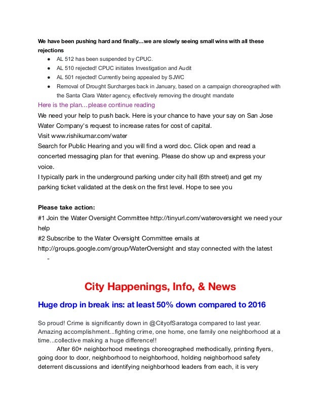 november 2017 newsletter councilmember rishi kumar saratoga