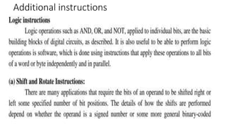 Additional instructions
 