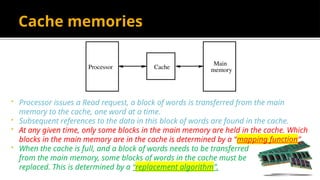 The Memory system in computer organization | PPTX