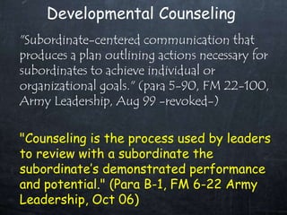 Subbordinate Centered Counseling | PPTX