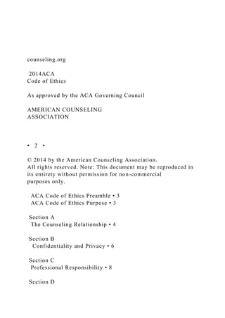 counseling.org 2014ACA Code of EthicsAs approved by .docx