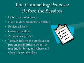 COUNSELING techniques & know hows to do it.ppt