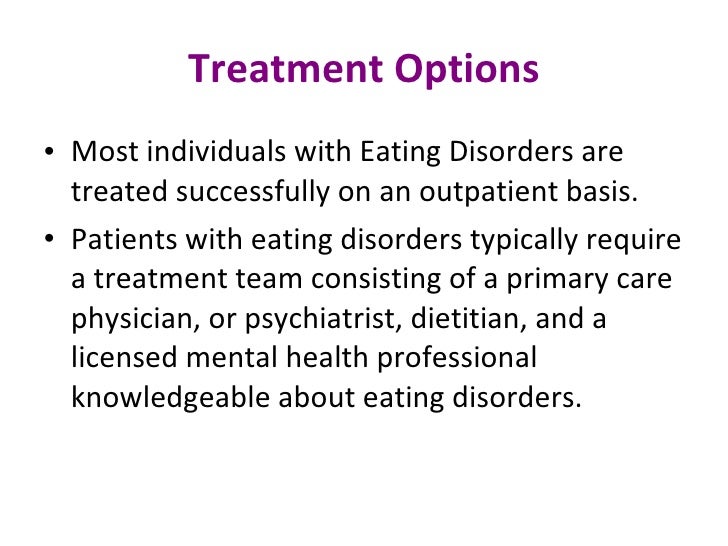 treatment options for anorexia
