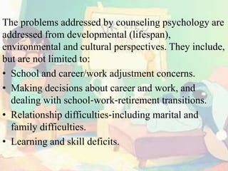 Counseling psychology identity | PPTX