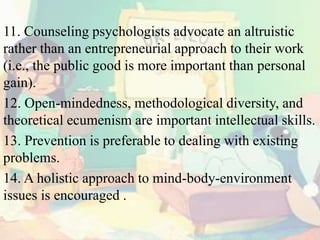 Counseling psychology identity | PPTX
