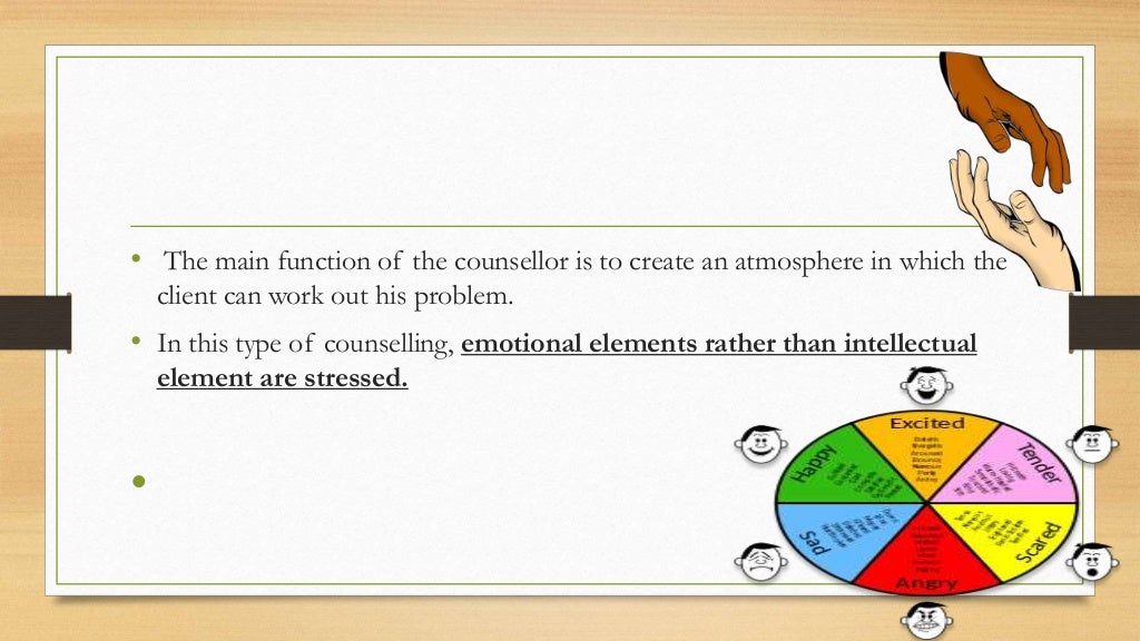 Counselling counselling approach dirctive, non directive, eclectic