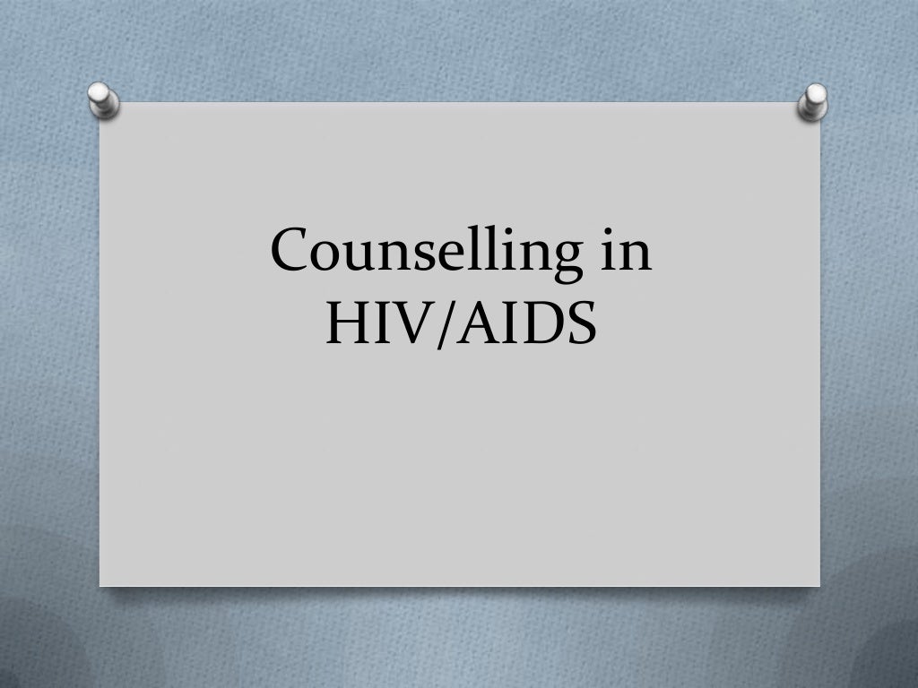 Counselling in hiv