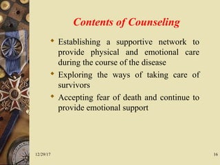 Counselling of people living with HIV/AIDS | PPT