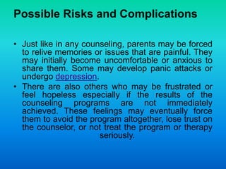 Counselling Risks Counselling with Parents.pptx