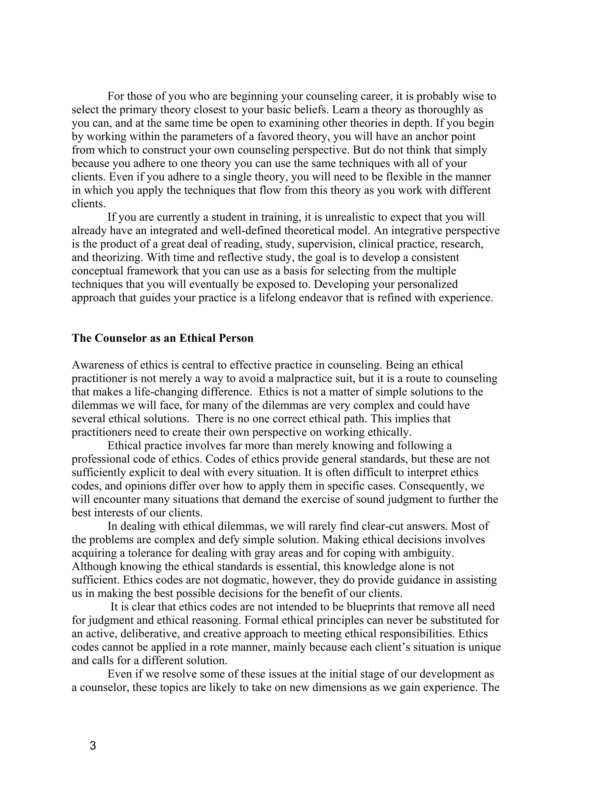 Counselor as person and professionals | PDF
