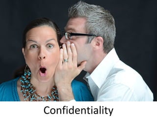 Confidentiality
 