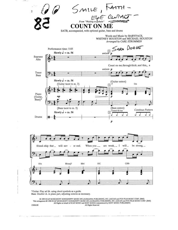 Count On Me Guitar Chords Sheet And Chords Collection