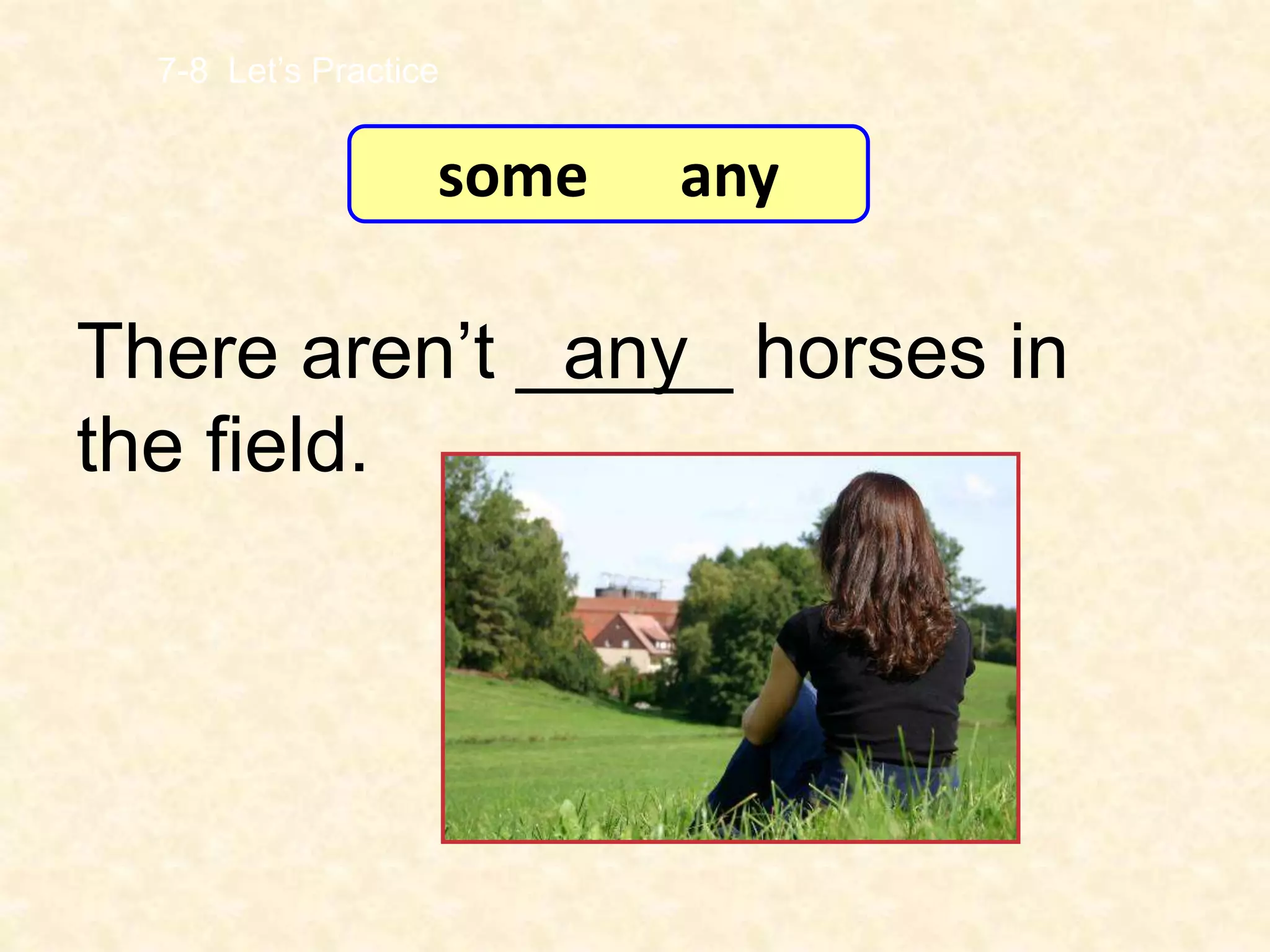 Grammar: There is/ there are - Some/any | PPT