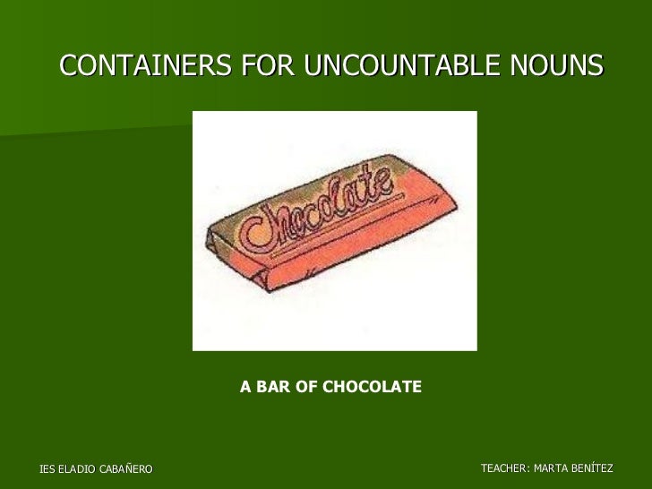 Countable and uncountable nouns