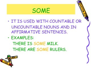 Countable and uncountable nouns | PPT