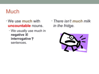Countable and uncountable nouns | PPT