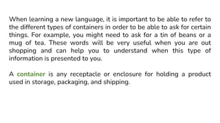 Countable and uncountable nouns