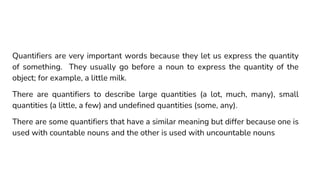 Countable and uncountable nouns