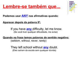 Countable And Uncountable Nouns Iii (Some And Any) | PPT