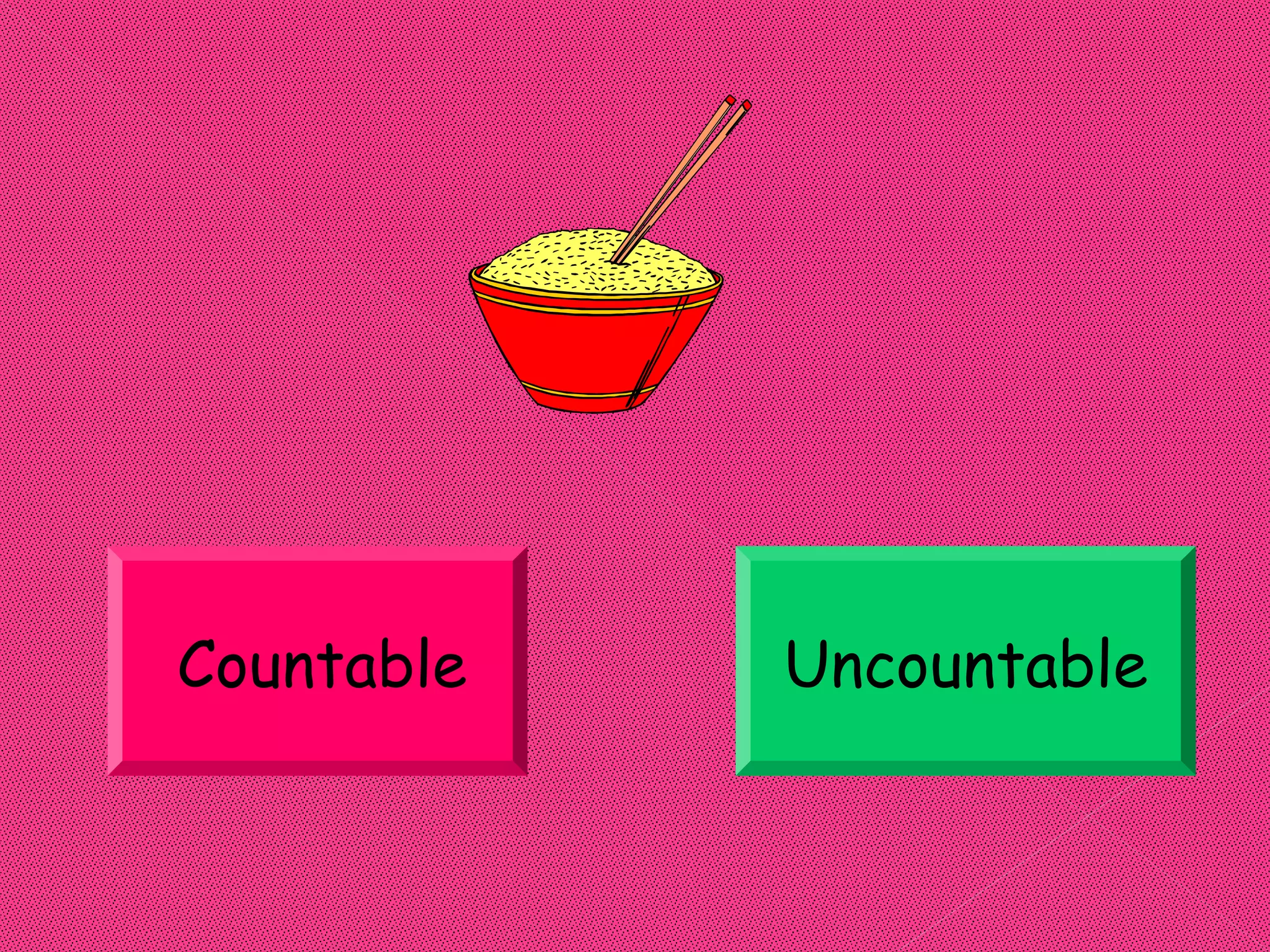 Countable   Uncountable
 