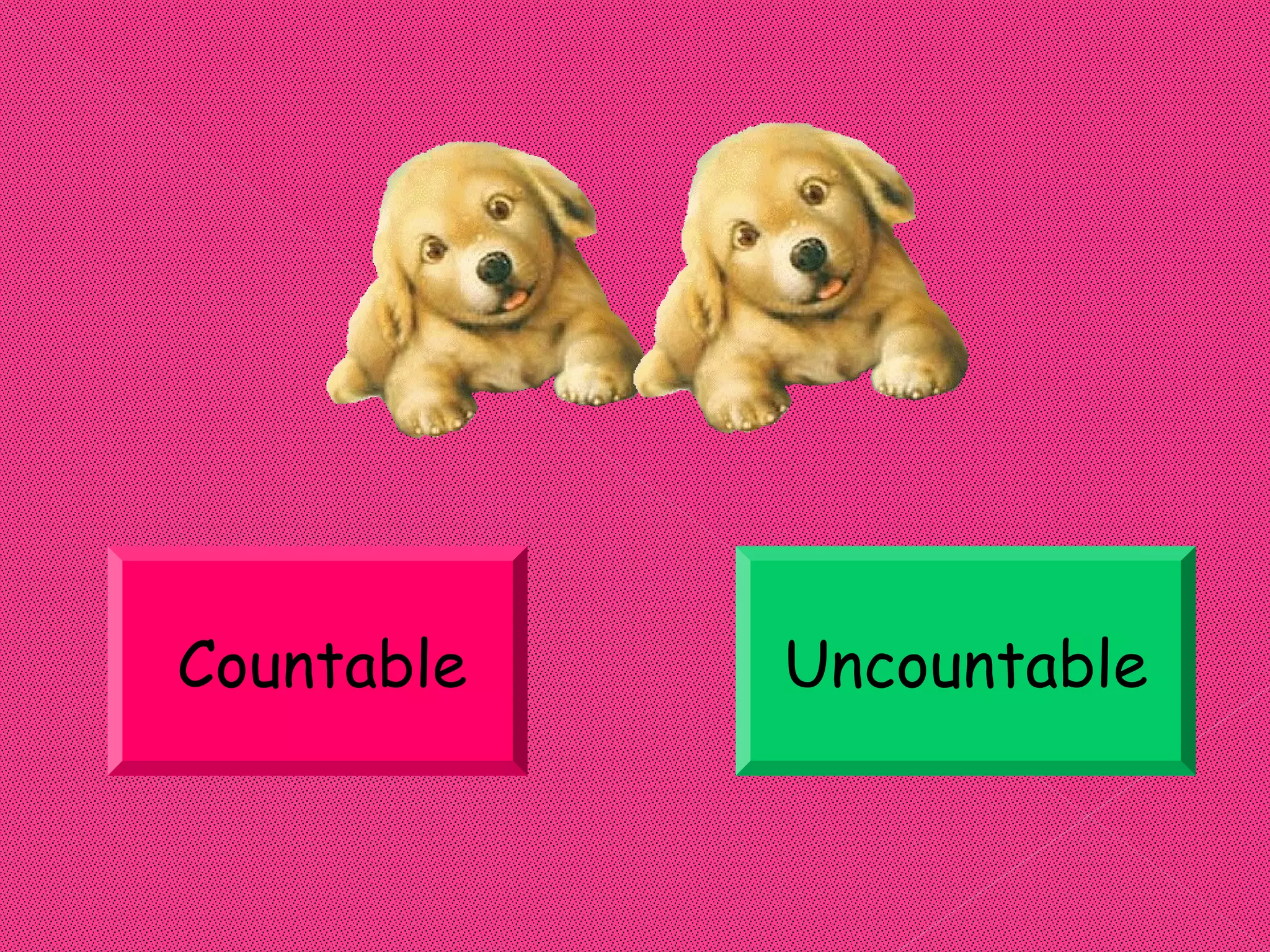 Countable   Uncountable
 