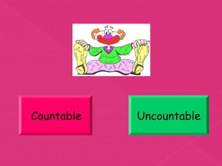 Countable   Uncountable
 