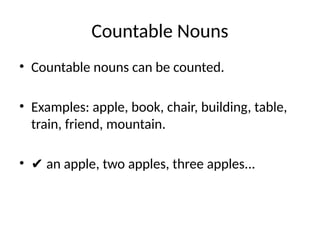 countable_uncountable_nouns.pptx for 8th and 8th grade | PPTX