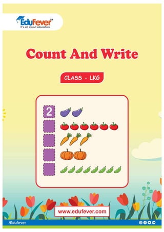 Count and Write LKG Maths Worksheet PDF