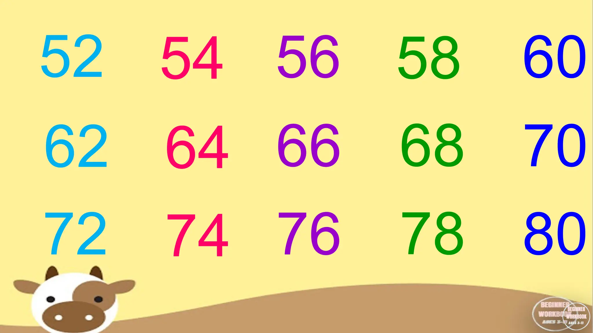 52 54 56 58 60
62 64 66 68 70
72 74 76 78 80