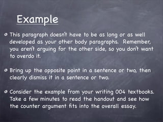 Counter argument presentation | PDF