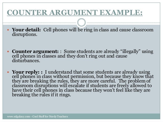 Counter argument essay examples