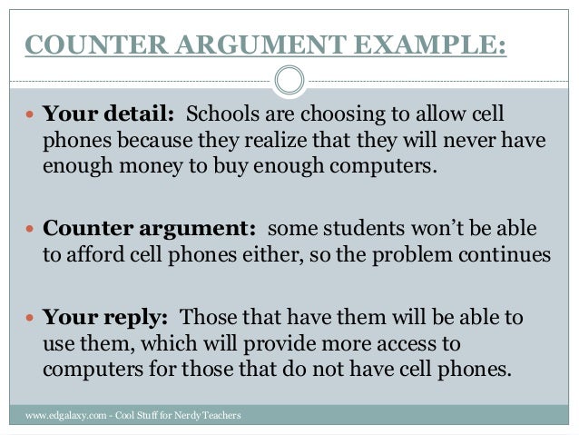 How to write argumentation